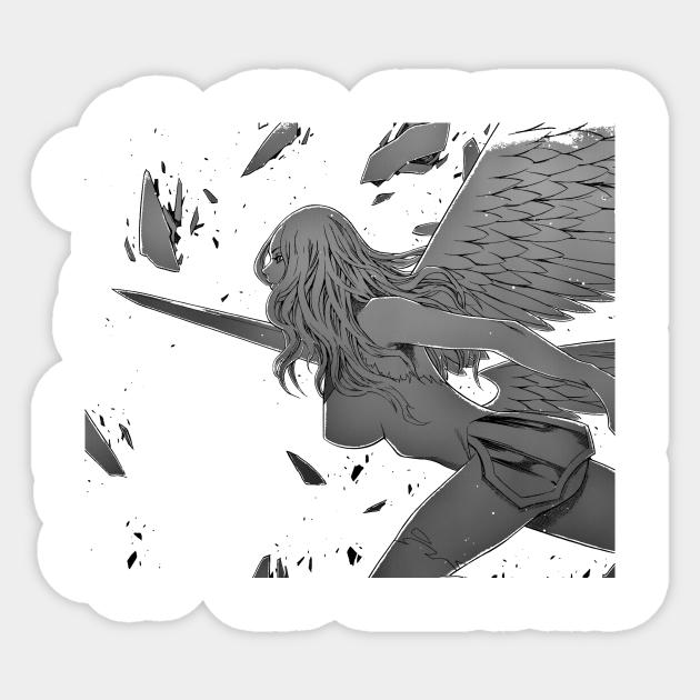 Claymore Anime Sticker Teepublic Uk Claymore Anime Sticker Teepublic Uk