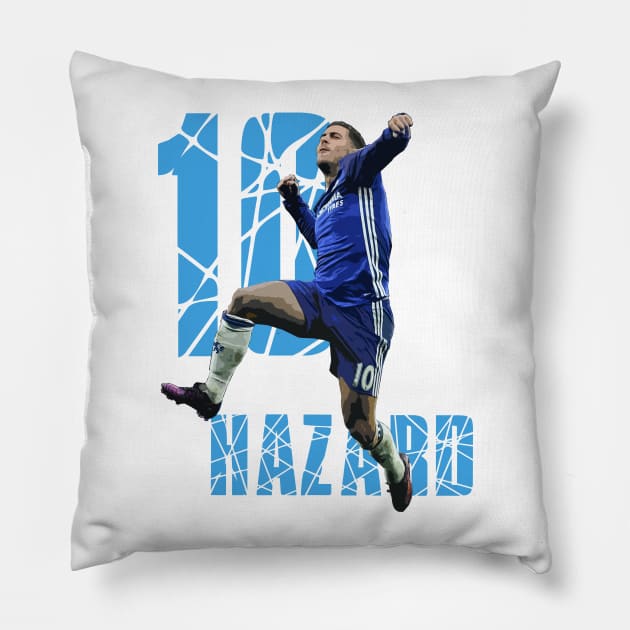 Eden Hazard Artwork Pillow by armaan8014