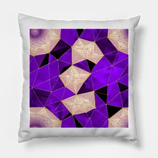 Sacred Geometry Amethyst Pattern Pillow