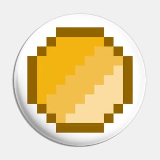 Gold Coin Coin Pixel Art Pin