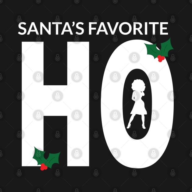 Santa's Favorite Ho Sexy Afro Woman by blackartmattersshop