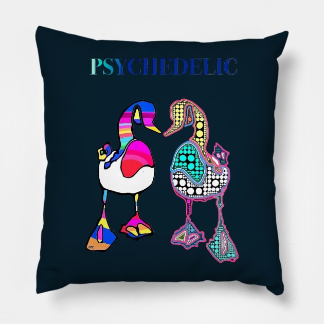 PSYCHEDELIC Pillow by TONYARTIST