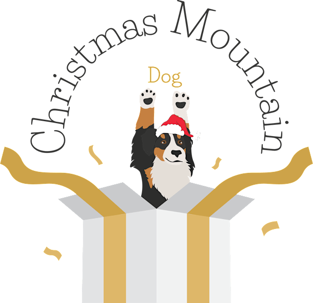 Bernese Mountain Dog Inside Christmas Box Kids T-Shirt by Seasonal Dogs