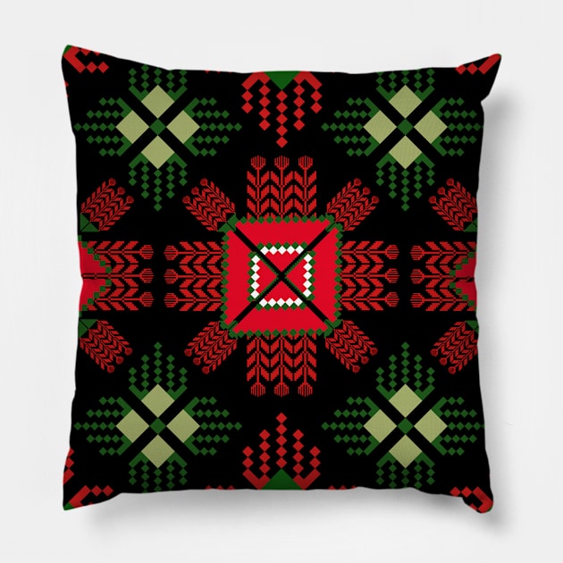 The beauty of Christmas Pillow by noke pattern