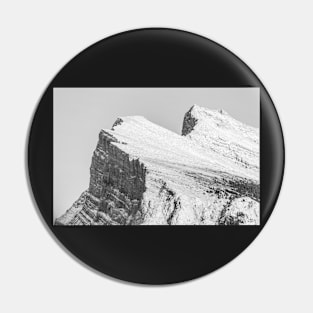 Black and White Mountains Pin