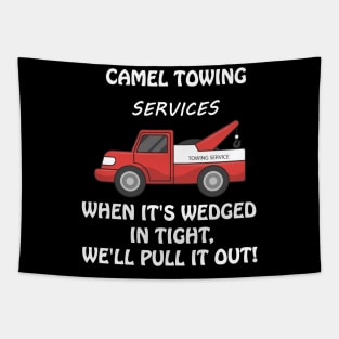 Funny Camel Towing Services T-Shirt Tapestry