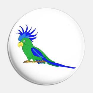 Tropical Parrot Pin