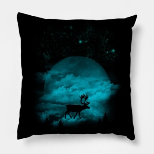 shirt deer at night Pillow