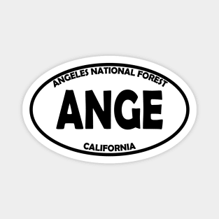 Angeles National Forest oval Magnet