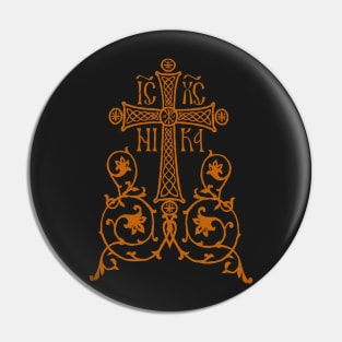 Orthodox Cross Design Pin