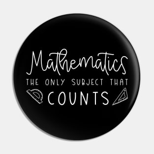 Mathematics Pin