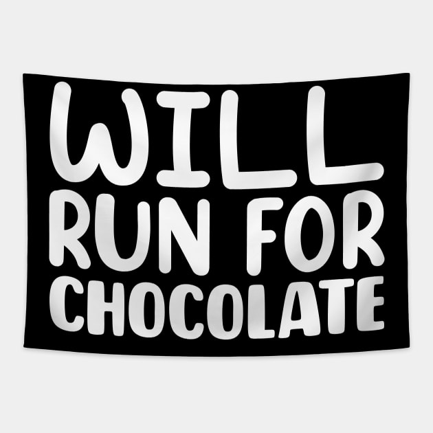 Will Run For Chocolate Tapestry by colorsplash