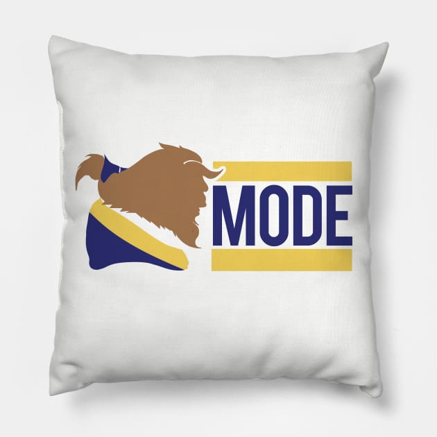 (Beauty and) Beast Mode Pillow by PopCultureShirts
