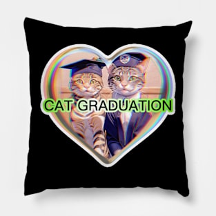 Cat Graduation Pillow