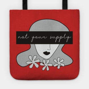 Not Your Supply femme fineline illustration Narc Free Tote