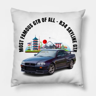 R34 GTR Pillow