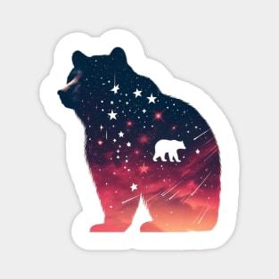 silhouette of a bear Magnet