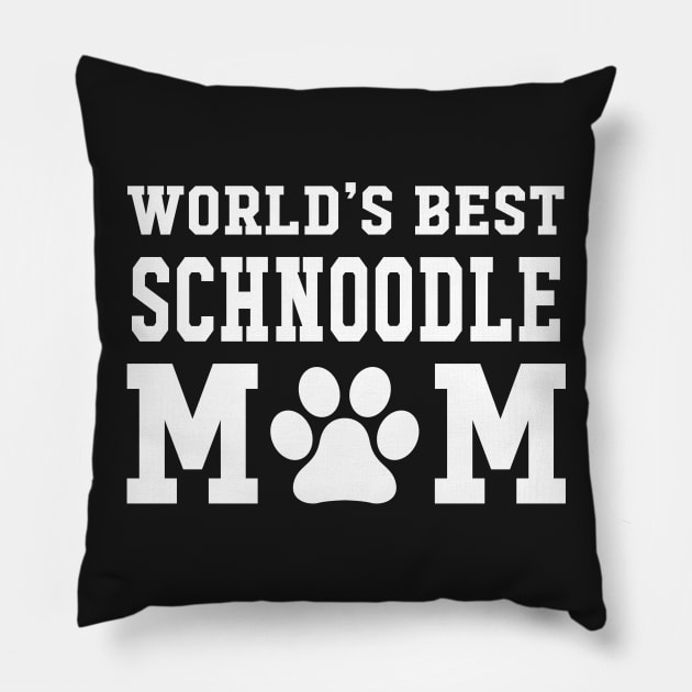 World’s Best Schnoodle Mom Pillow by xaviertodd