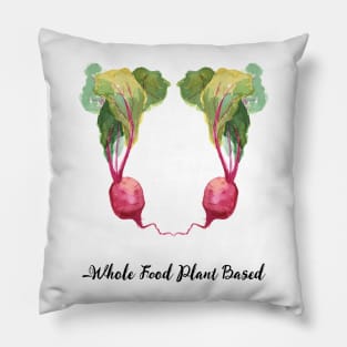 Vegan Slogan Beets Pillow