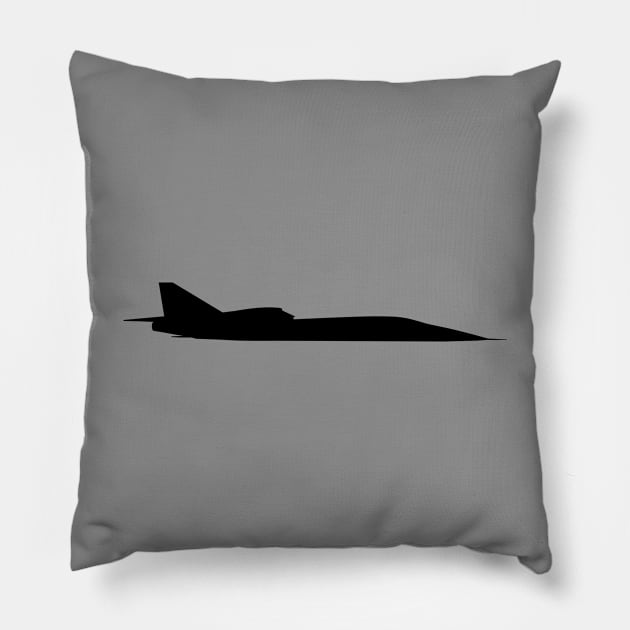 Boom XB-1 - Supersonic Demonstrator Aircraft Pillow by Vidision Avgeek