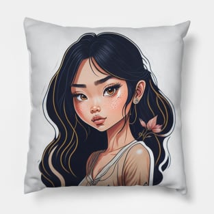 adorable lovely cute girl Pillow