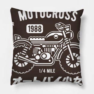 dirt track Pillow