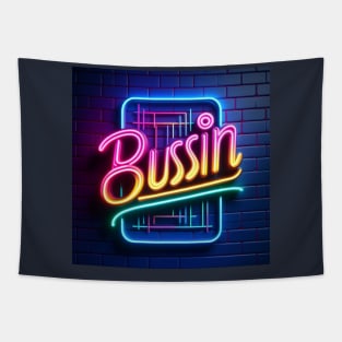 Neon Bussin Tapestry