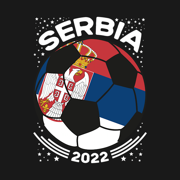 Serbia Flag Soccer Football Team by mcoshop