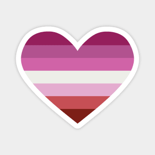 lesbian pride heart Magnet