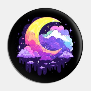 Technicolor Light of the Moon Pin