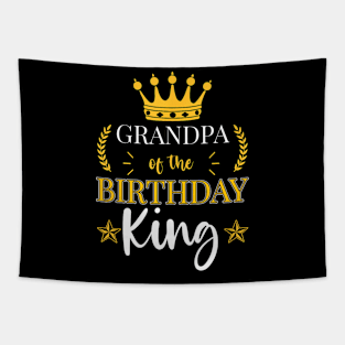 Grandpa Of The Birthday King Party Bday Celebration Tapestry