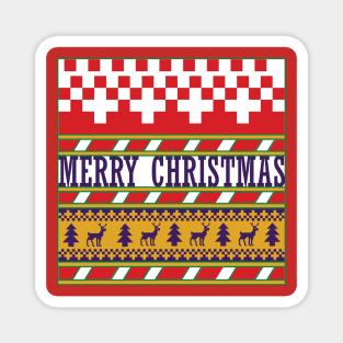 Merry Christmas - Ugly Sweater Magnet