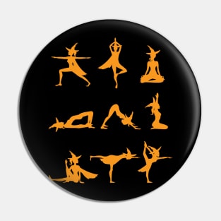 Witch In Yoga Poses Pin