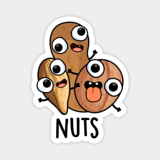 Nuts Funny Nutty Food Pun Magnet