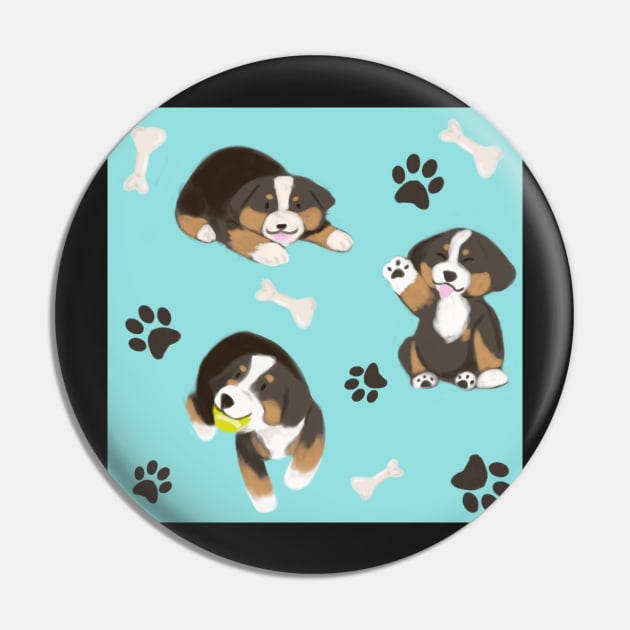 Bernese Pattern Pin by PseudoL