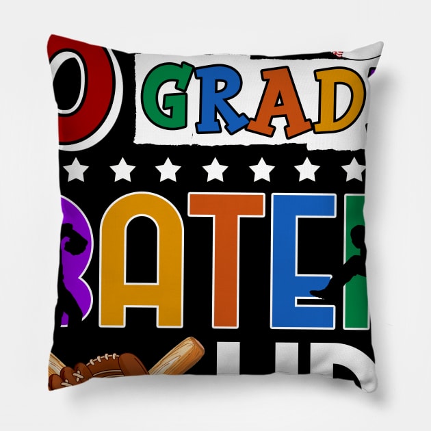 6th Grade Batter-up! Baseball Back to School Pillow by Bensonn