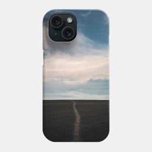 footpath across empty land Phone Case