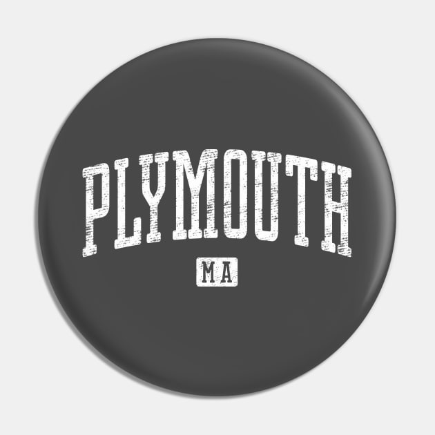 Plymouth MA Vintage City Pin by Vicinity