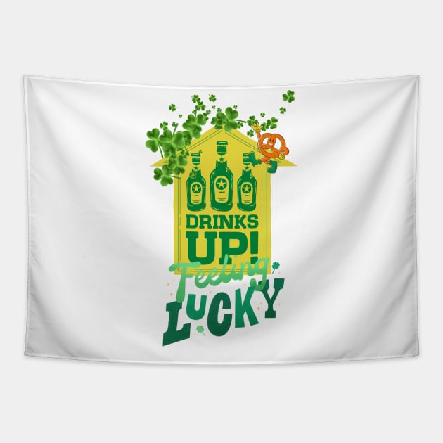 Drinks up St Patrick Tapestry by Beyond TShirt