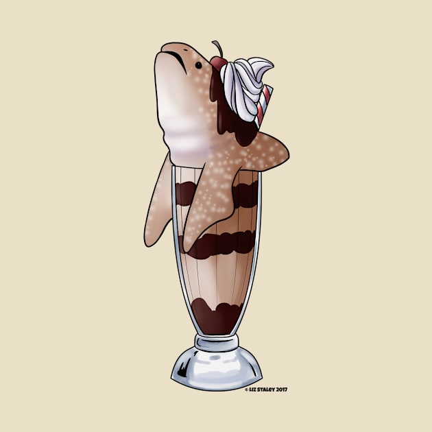 Peanut Butter Chocolate Whale Milkshark by lizstaley