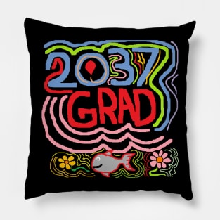 pixel art 2037 grad future Pillow