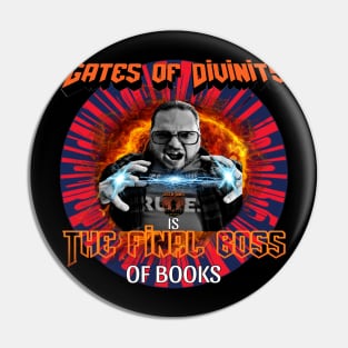 The Final Boss of Books Pin