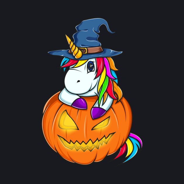 Halloween Jack O Lantern Unicorn Pumpkin Gift TShirt Halloween