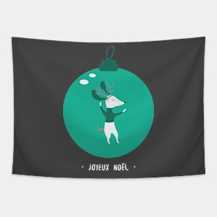 Joyeux Noel Merry Christmas Tapestry