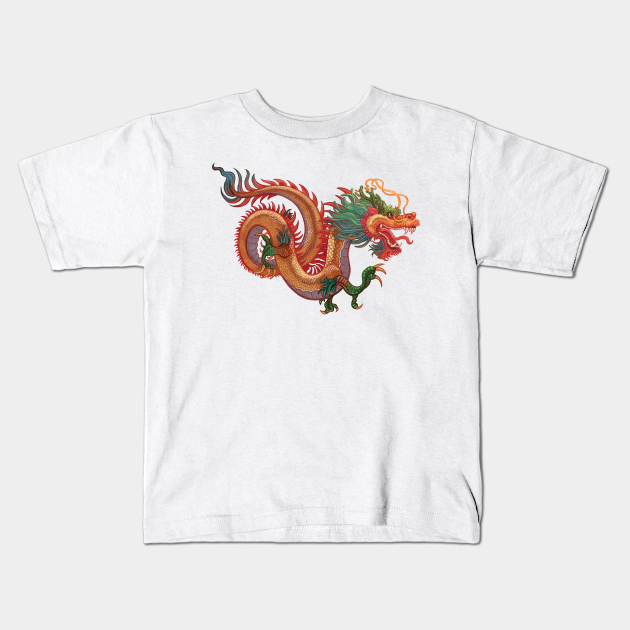 Imagine Colorful Dragon Tattoo Dragons Gift Dragon Kids T Shirt Teepublic