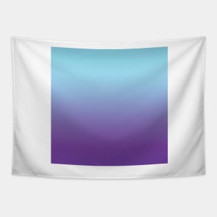 Aqua blue and purple color gradient. Tapestry