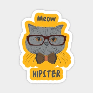 Cat With Glasses Magnet