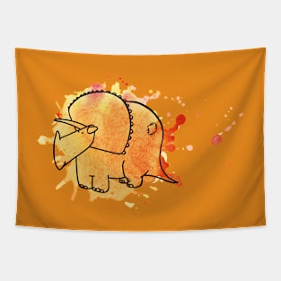 Triceratops Splash Tapestry