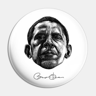 Barack Obama (Black) Pin