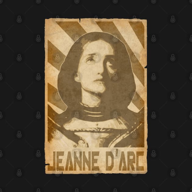 Joan Of Arc Jeanne D'Arc Arc Retro Propaganda by Nerd_art